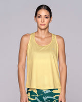Camiseta deportiva de secado rápido y silueta semiajustada para mujer#color_152-amarillo