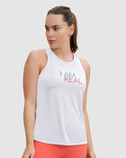 Camiseta deportiva de espalda atlética elaborada con botellas de pet recicladas