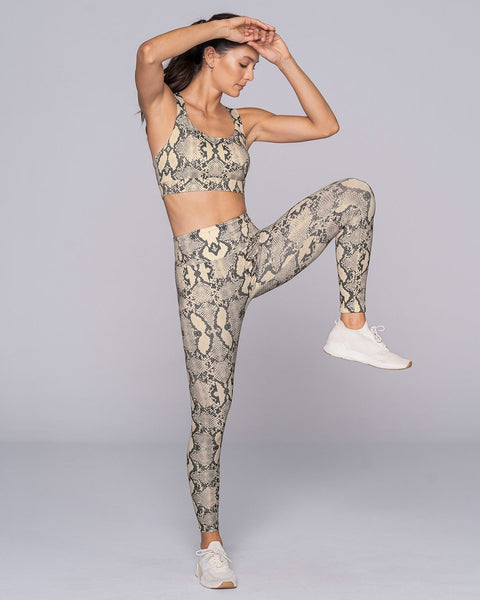 Legging de tiro alto control en abdomen y muslos en material Bio-pet#color_094-estampado-piton-gris