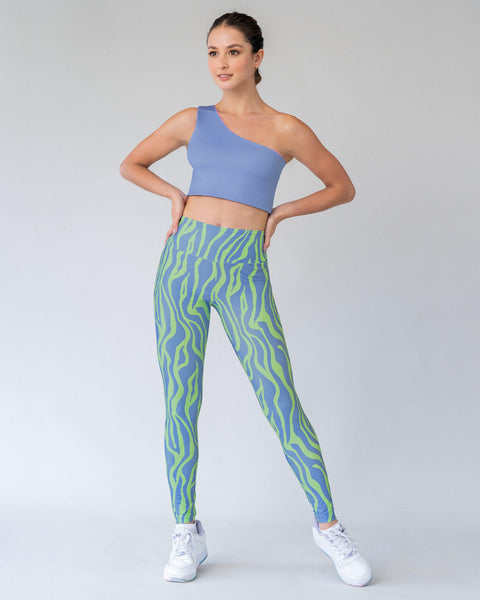 Legging de tiro alto control en abdomen y muslos en material bio-pet#color_443-print-morado-verde