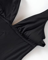 Traje de bano de control suave y con copas removibles y abdomen en tul#color_700-negro