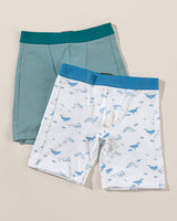 Paquete x2 bóxer largo en algodón para niño#color_s08-ballenas-aguamarina
