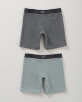 Pack x2 bóxer largo en algodón para niño#color_s18-gris-claro-gris-oscuro
