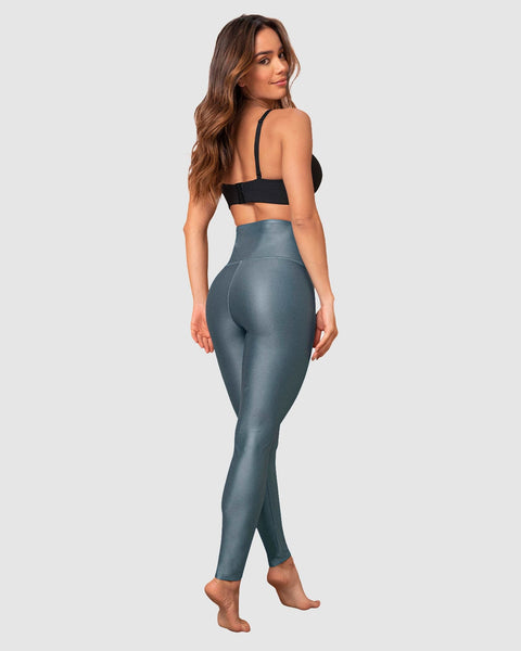 Leggings con control de abdomen y acabado efecto cuero#color_915-azul-medio