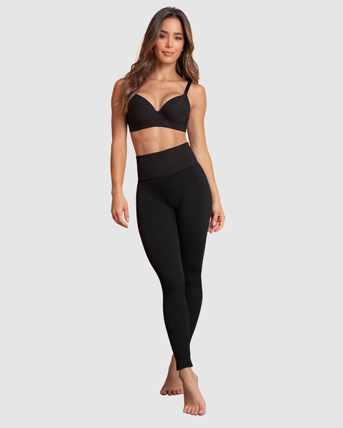 Legging seamless de control con fajón graduable#color_700-negro