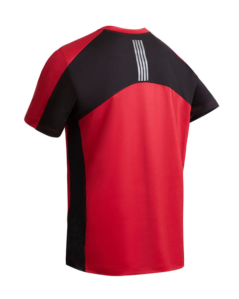 Camiseta tecnológica deportiva con mallas transpirables#color_340-rojo