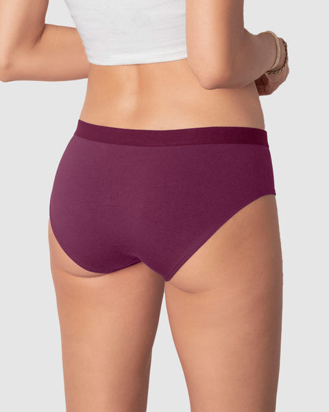 Pack x3 calzones estilo pantaleta en algodón#color_s56-rosado-claro-vino-gris