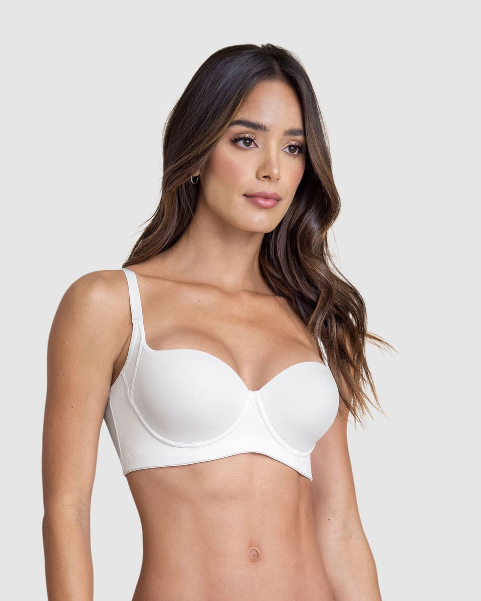Sostén triangular con cubrimiento de sisa y espalda