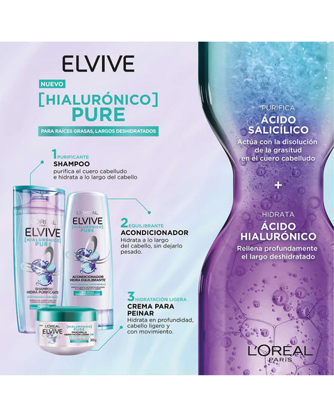 Elvive Hidrahialurónico Pure Acondicionador 370ml#color_hialuro-pure