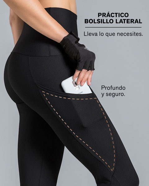 Capri deportivo de control de abdomen y muslos con bolsillo lateral#all_variants