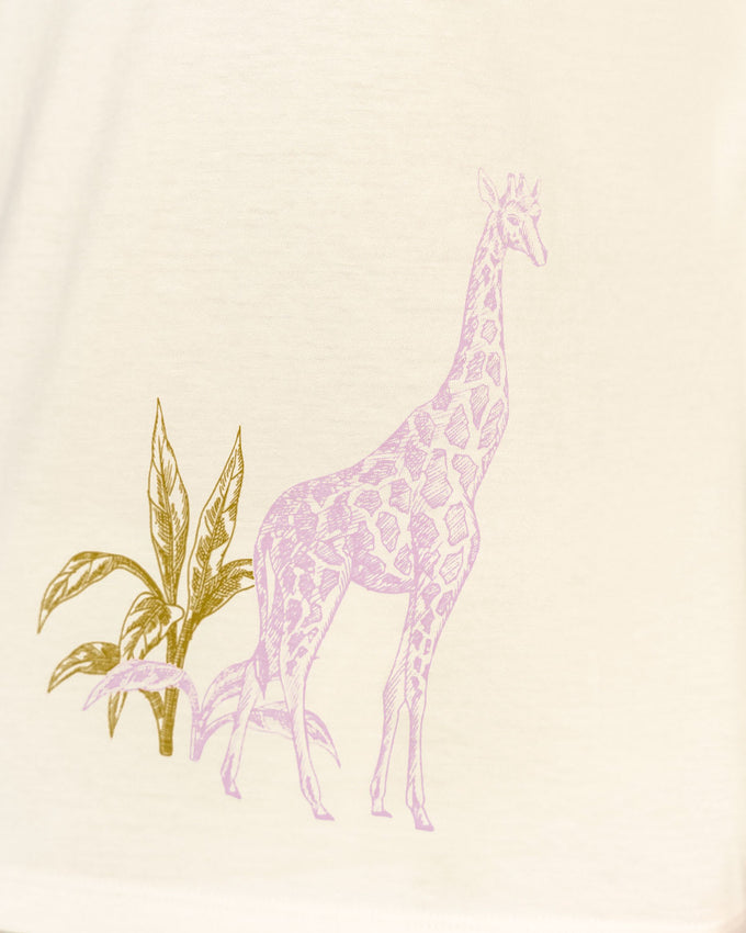 Pijama camiseta larga y pantalón largo silueta semiajustada#color_002-estampado-jirafa