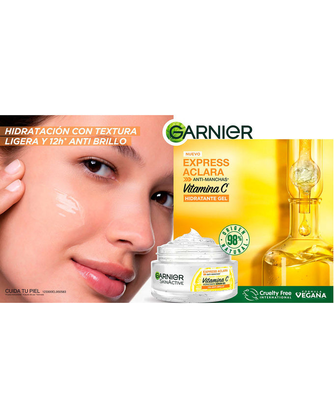 Crema hidratante express aclara spf 30 Garnier skin active#color_001-sin-color