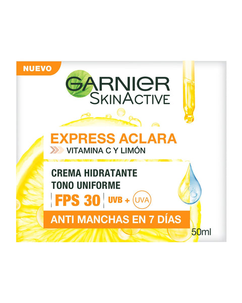 Crema hidratante express aclara spf 30 garnier skin active#color_sin-color