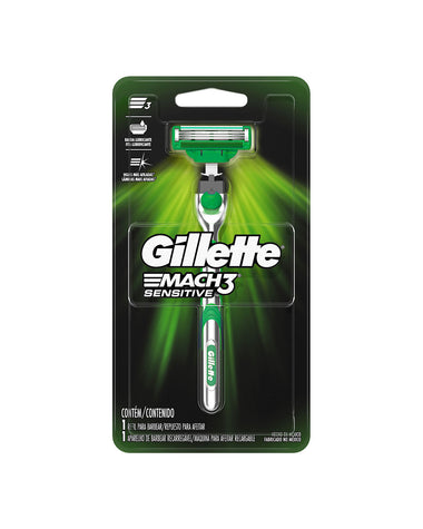 Máquina para afeitar gillette mach3 sensitive#color_mach3-sensitive