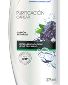 Shampoo head & shoulders purificación capilar carbón activado 375 ml