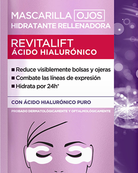 Mascarilla ojos revitalift ácido hialurónico#color_sin-color