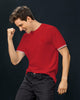 Camiseta cuello redondo manga corta#color_302-rojo
