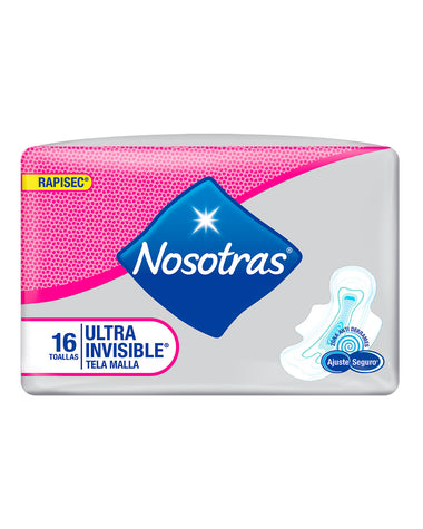 Toallas nosotras ultra invisible tela malla#color_sin-color