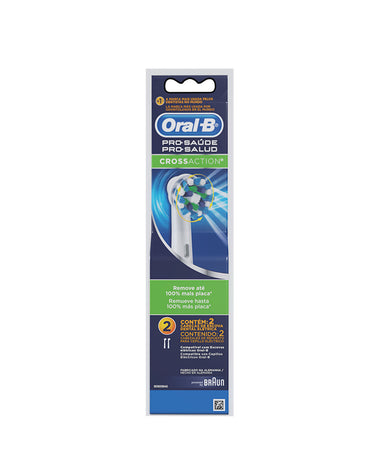 Cabezal cross action repuesto para cepillos eléctricos oralb 2 unidades#color_sin-color