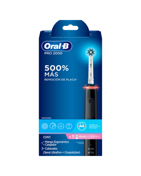 Cepillo eléctrico oralb pro 2000 recargable con repuesto#color_sin-color