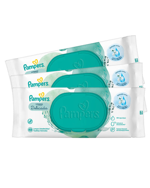 Pack x3 toallitas húmedas pampers limpieza delicada#color_s01-sin-color